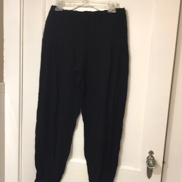 Free People Pants - Free people black pants little design at top